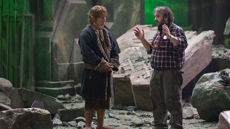 Martin Freeman e Peter Jackson - O Hobbit - Reprodução / Facebook