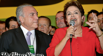 <b>Parceria Desejada</b><br>
O vice-presidente Michel Temer, representante de peso do PMDB, ao lado da presidente Dilma Rousseff na convenção do partido, realizada em junho, em Brasília.


 - Fabio Rodrigues Pozzbom/ Agencia Brasil