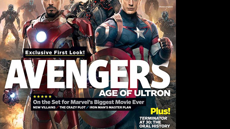 Capa da Entertainment Weekly mostra primeira imagem oficial de Os Vingadores 2: A Era de Ultron  - Reprodução/Entertainment Weekly