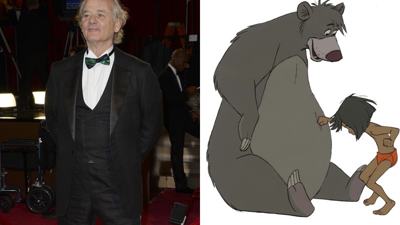 Baloo - Bill Murray - Mogli: O Menino Lobo - Montagem: Reprodução/Dan Steinberg/AP