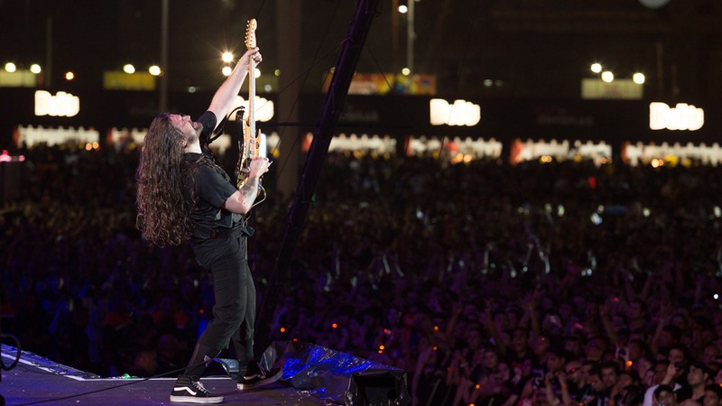 Andreas Kisser, guitarrista do Sepultura, no Rock in Rio 2013 - Marcos Hermes/Divulgação