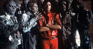 Michael Jackson e os zumbis do vídeo de "Thriller". - Reprodução / Vídeo