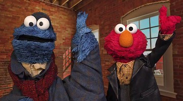 Cookie Monster e Elmo - Reprodução