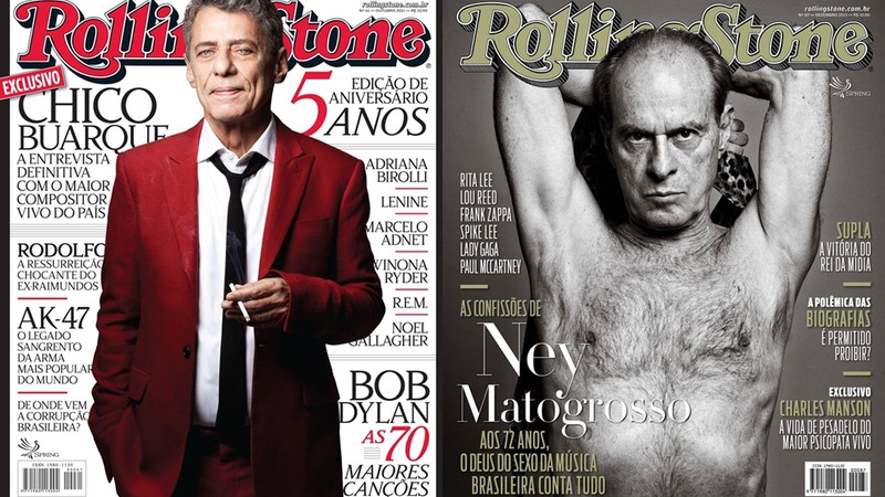 Capas da <i>Rolling Stone Brasil</i> clicadas por Daryan Dornelles - Reprodução