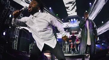 O trio escocês de hip-hop Young Fathers - Darren Abate/AP