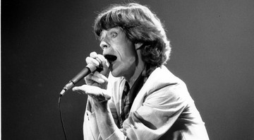 Mick Jagger, vocalista dos Rolling Stones, se apresenta diante de 10 mil fãs no Lakeland Civic Center, nos Estados Unidos, em junho de 1978 
 - Kathy Willens/AP