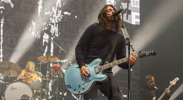 Dave Grohl se apresenta com o Foo Fighters no festival Voodoo Fest, em novembro de 2014, em Nova Orleans - Barry Brecheisen/AP