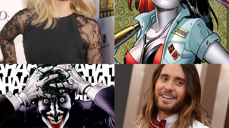 Margot Robbie foi confirmada como Arlequina e Jared Leto pode interpretar o Coringa.  - Montagem/AP