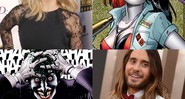 Margot Robbie foi confirmada como Arlequina e Jared Leto pode interpretar o Coringa.  - Montagem/AP