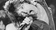 Mick Jagger, em ação com os Rolling Stones, em apresentação em San Francisco, em julho de 1972  - AP