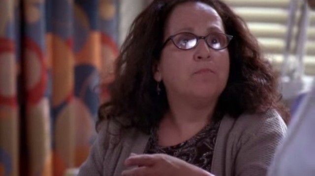 Cena de Carol Ann Susi na série <i>Grey's Anatomy</i> - Reprodução