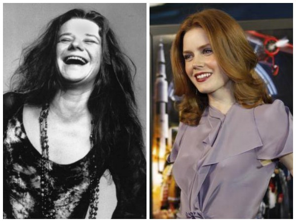 A cantora Janis Joplin e a atriz Amy Adams - AP