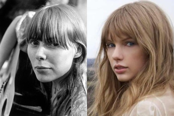 Joni Mitchell e Taylor Swift - Reprodução