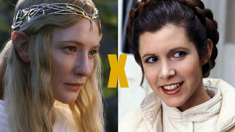 Princesa Leia e Galadriel  - Reprodução