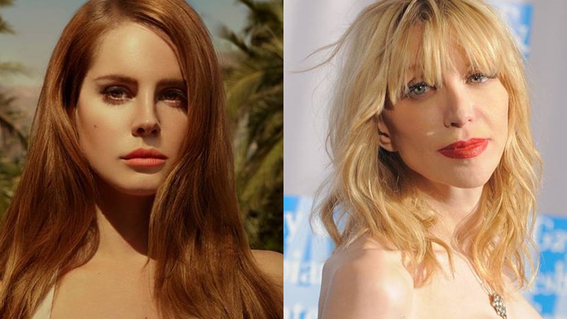 As cantoras Lana Del Rey e Courtney Love - Reprodução/Facebook/AP