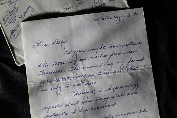 Carta que Joe DiMaggio escreveu para Marilyn Monroe - Jae C. Hong/AP 