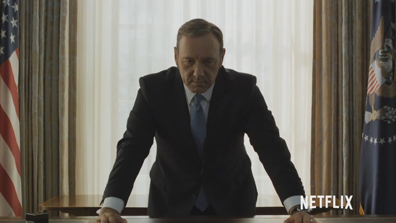 Kevin Spacey em teaser da terceira tempora de <i>House of Cards</i> - Reprodução/Vídeo