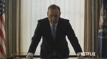 Kevin Spacey em teaser da terceira tempora de <i>House of Cards</i> - Reprodução/Vídeo