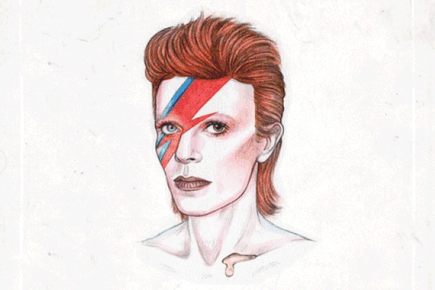 David Bowie em ilustração feita pela artista Helen Green - Reprodução/Tumblr