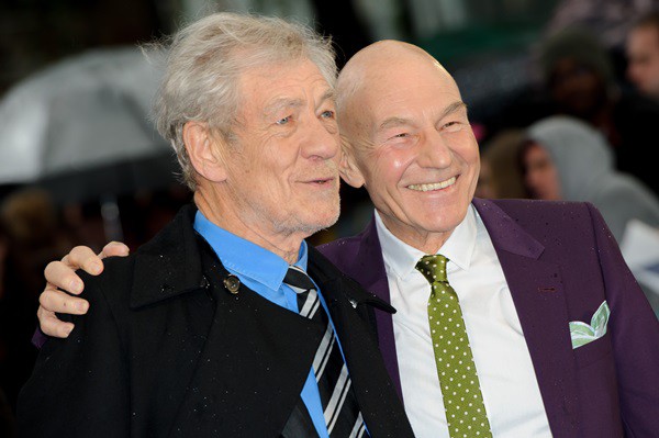 Ian McKellen e Patrick Stewart. - Jonathan Short/AP