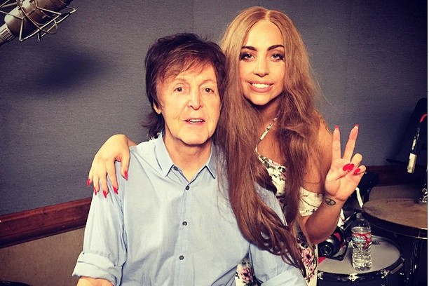 Paul McCartney e Lady Gaga - Reprodução/Instagram