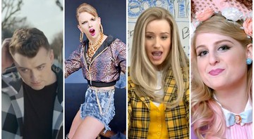 "Fancy", "Chandelier", "Stay With Me", "Shake It Off" e "All About that Bass" são os indicados ao prêmio de Gravação do Ano no Grammy 2015, que acontece no próximo domingo, 8, em Los Angeles. Veja os clipes dos concorrentes a seguir. - Reprodução/Vídeo