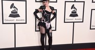 Madonna no tapete vermelho do Grammy 2015 - AP