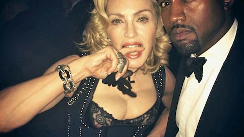 Madonna com Kanye West.