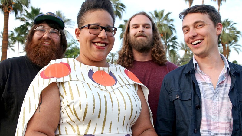 Alabama Shakes em sessão de fotos no festival norte-americano Coachella de 2015 - Rich Fury/AP