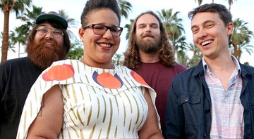 Alabama Shakes em sessão de fotos no festival norte-americano Coachella de 2015 - Rich Fury/AP