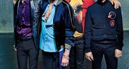 (A partir da esq.) Jagger, Richards, Ron Wood e Charlie Watts estão prontos para a estrada - Claude Gassian