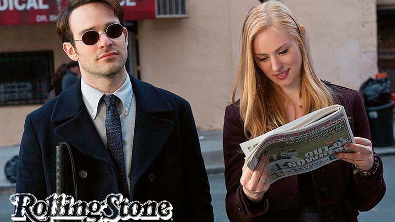 Charlie Cox (Matt Murdoch) e Deborah Ann Woll (Karen) em cena de Demolidor.
 - Divulgação