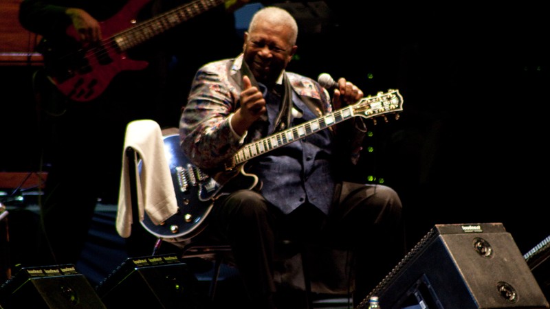 Em 2012, B.B. King se apresentou em São Paulo.  - Roberto Larroude