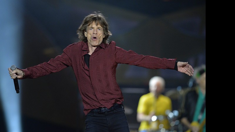 Mick Jagger em show na Suécia. - AP