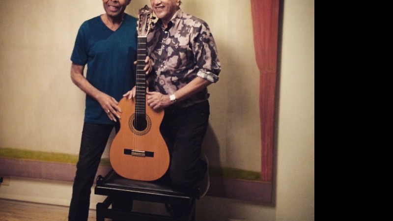 Gilberto Gil e Caetano Veloso em anúncio da turnê <i>Dois Amigos, Um Século de Música</i>. - Reprodução/ Instagram