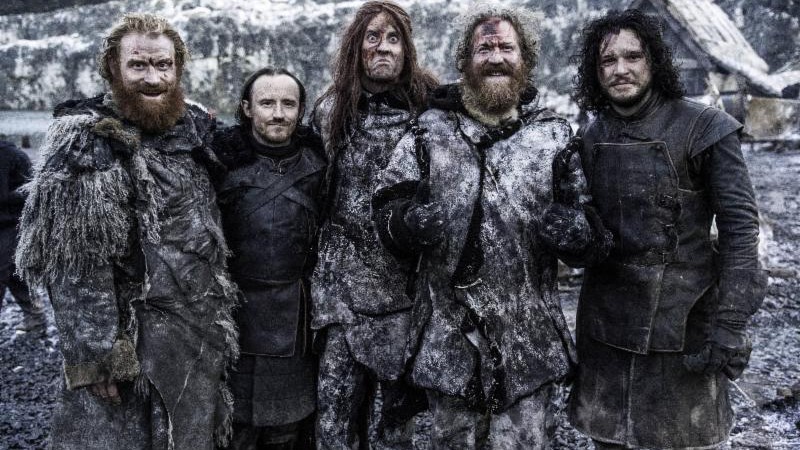 Integrantes do Mastodon em filmagens de <i>Game Of Thrones</i>. - Divulgação