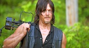 Norman Reedus em cena da sexta temporada de <i>The Walking Dead</i>. - Divulgação