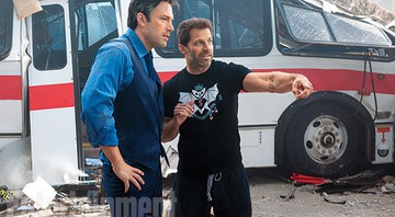 Ben Affleck no set de filmagens de <i>Batman vs Superman: A Origem da Justiça</i>. - Divulgação