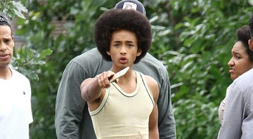 Jaden Smith durante as filmagens de <i>The Get Dwon</i> - Reprodução/ Facebook