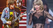 Os cantores Ryan Adams e Taylor Swift - Reprodução