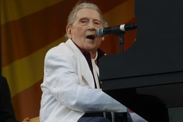 Jerry Lee Lewis durante show em New Orleans, em maio de 2015 - John Davisson/AP