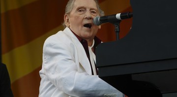 Jerry Lee Lewis durante show em New Orleans, em maio de 2015 - John Davisson/AP