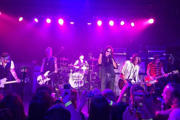 Hollywood Vampires na primeira exibição ao vivo da banda - Reprodução / Instagram