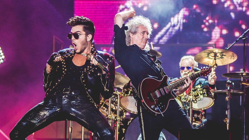 Queen com Adam Lambert encerrando o primeiro dia de Rock in Rio 2015 - I Hate Flash/Divulgação