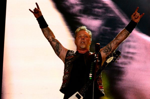 James Hetfield com o Metallica no Rock in Rio 2015 - Glaucio Burle/Estácio/Divulgação