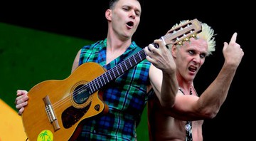 João e Supla com o Brothers of Brazil no Rock in Rio 2015 - Sérgio Ribeiro/Estácio/Divulgação