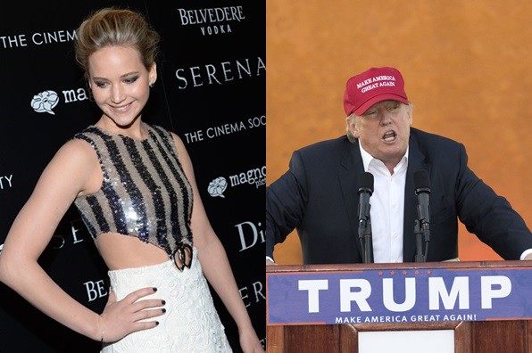 Jennifer Lawrence Donald Trump - AP