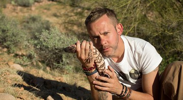 Dominic Monaghan na gravação de <i>Wild Things with Dominic Monaghan</i> - Divulgação