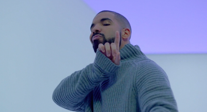 Cena do clipe de “Hotline Bling”, de Drake.  - Reprodução/Vídeo