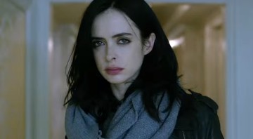 Imagem da atriz Krysten Ritter dando vida a Jessica Jones no trailer da série homônima da Netflix - Reprodução/Vídeo